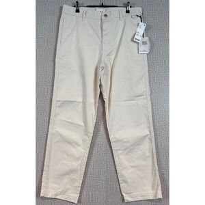 NWT BDG Urban Outfitters Mens Straight Leg Pants Off-White 31x32 Skater Gorpcore